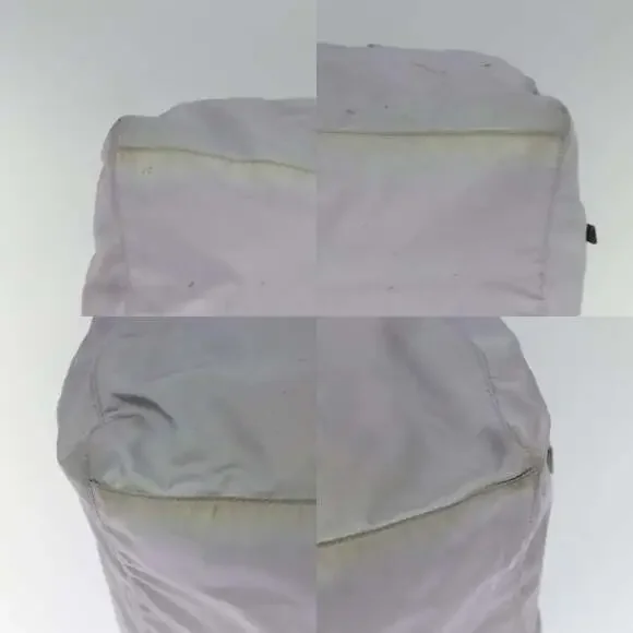 PRADA Boston Bag Nylon Purple Silver